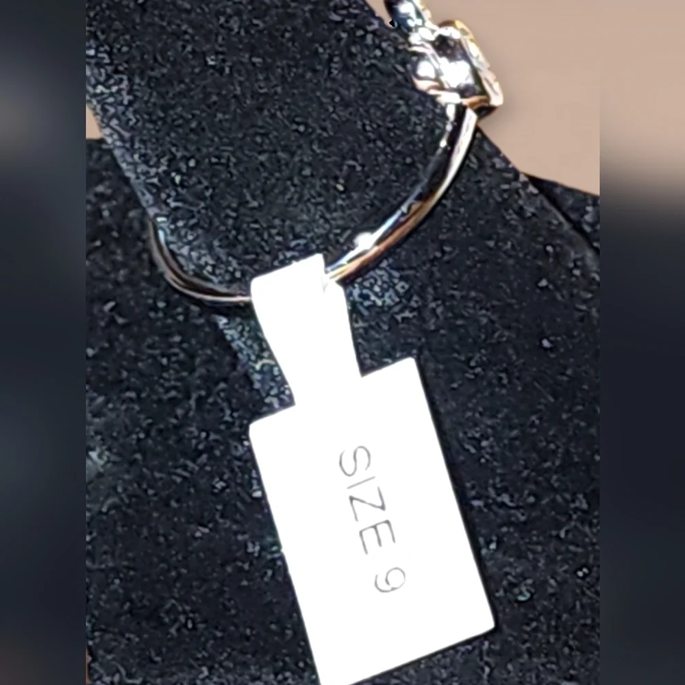 Bezel Set NWT Mouse Ring in 925 Sterling Silver